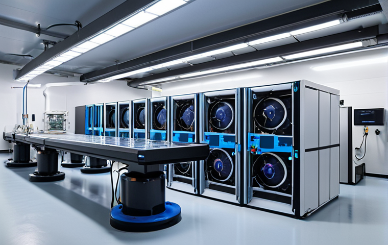 **

A futuristic quantum computer lab in Portugal.  Complex cryogenic cooling systems with liquid helium are visible, but scientists are working on a smaller, more efficient integrated cooling solution.  Superconducting materials are highlighted with a subtle glow.  The scene emphasizes energy efficiency and sustainability.  Modern, clean design.

**