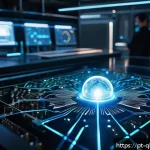 양자컴퓨팅의 과학적 기초 - A highly detailed futuristic laboratory scene showcasing quantum computing technology, featuring sci...