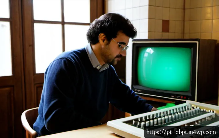 Home 17 양자 컴퓨팅의 역사와 발전 과정 - Photorealistic university physics archive in Lisbon, Portugal, showing a thoughtful Portuguese resea...